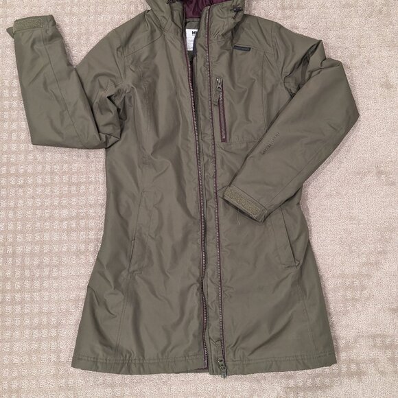 Helly Hansen Long Belfast Waterproof Hooded Jacket - Women's Sz XS - Picture 13 of 13